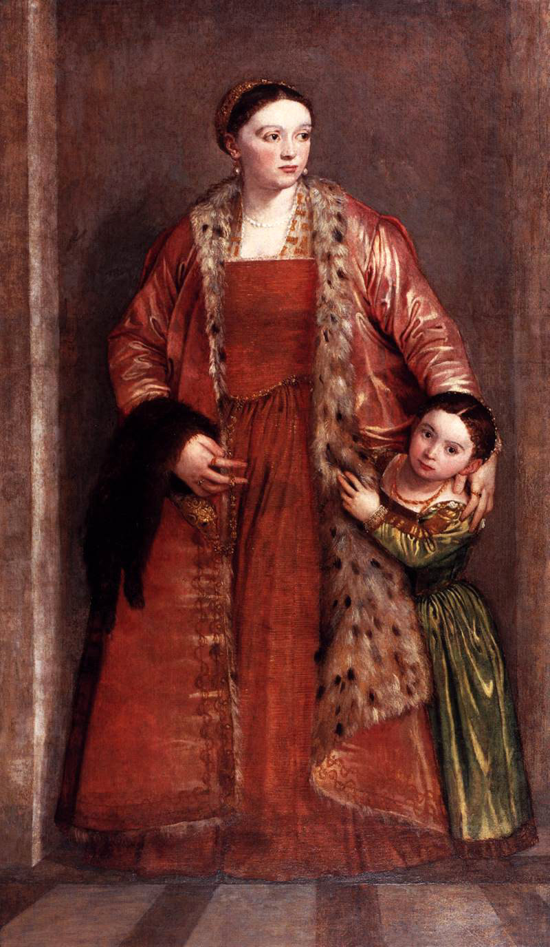portrait of livia da porto thiene and her daughter porzia